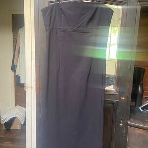 Elegant Black Strapless Dress